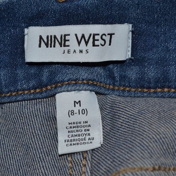 NWT Nine West Denim Blue Jeans High Rise Boot Cut Size M - Picture 7 of 7